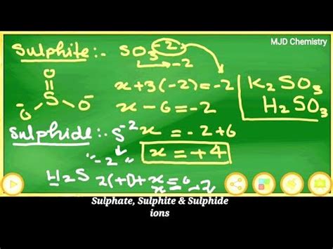 Difference between Sulphate, Sulphite and Sulphide ion | #Chemistry - YouTube