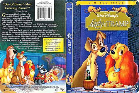 Lady And The Tramp Two Disc Platinum Edition Disney Dvd Cover Walt ...