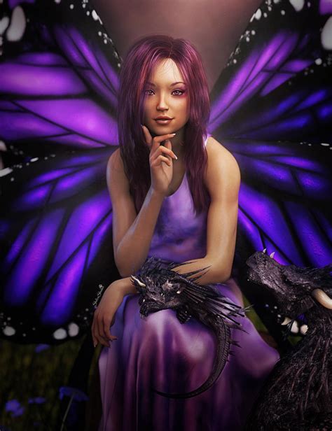 Fairy Girl with Butterfly Wings Fantasy Art by shibashake on DeviantArt