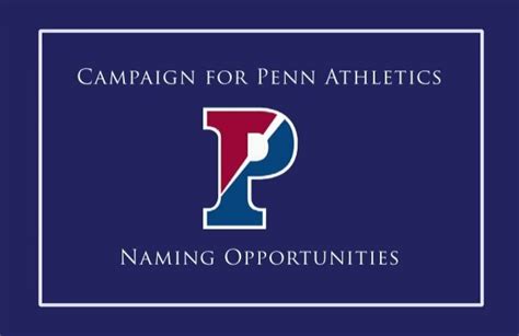 Campaign for Penn Athletics Naming Opportunities - University of ...