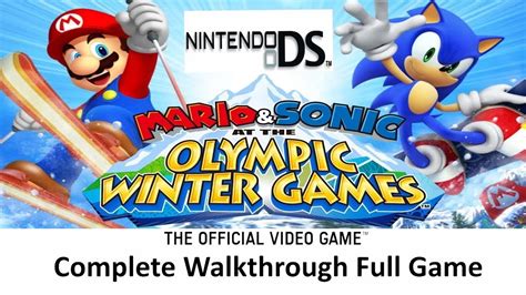 Mario & Sonic at the Winter Olympic Games All DS Events | Olympic Video ...