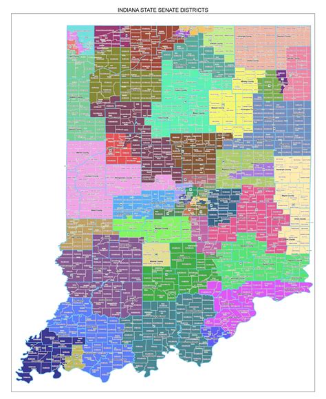 State redistricting information for Indiana