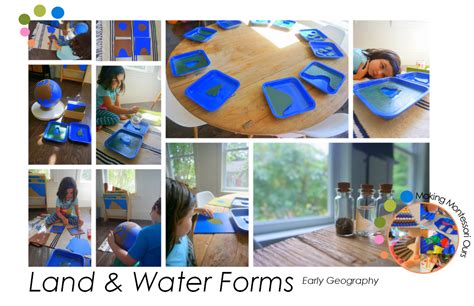 Montessori Land & Water Forms, Globe & 3 Part Cards Including DIY links ...