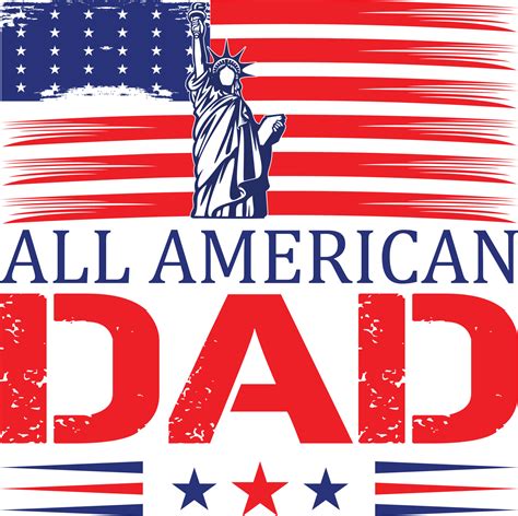 All American Dad T-shirt Design 23678786 Vector Art at Vecteezy