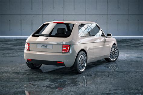 The Fiat 126 reimagined as an all-electric vehicle evokes nostalgia through its modern design ...