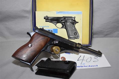 Beretta Model 70 .22 LR Cal 8 Shot Semi Auto Pistol w/ 151 mm bbl [ blued finish, fixed sights, wood