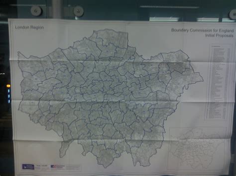 Proposed London constituency map | Steve's Camera Phone Images