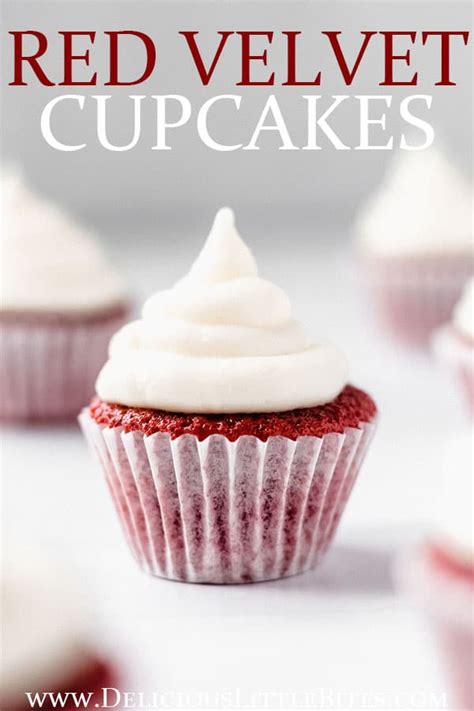 Mini Red Velvet Cupcakes (with Vanilla Cream Cheese Frosting ...