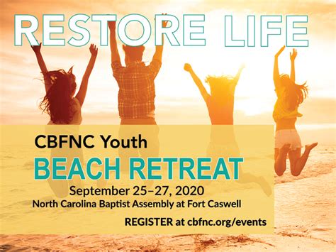 Youth Beach Retreat - Cooperative Baptist Fellowship of North Carolina