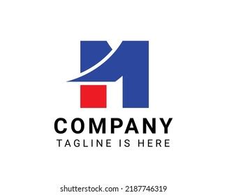 M Modern Blue Logo Company Stock Vector (Royalty Free) 2187746319 ...