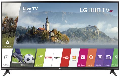 LG Electronics 43UJ6300 43-Inch 4K Ultra HD Smart LED TV (2017 Model ...