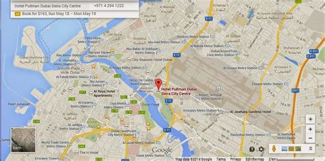 UAE Dubai Metro City Streets Hotels Airport Travel Map Info: Pullman ...