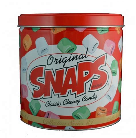 Original Snaps Classic Chewy Candy Retro Tin - 1 Unit - Candy Favorites