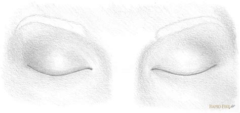 How to Draw Closed Eyes | RapidFireArt