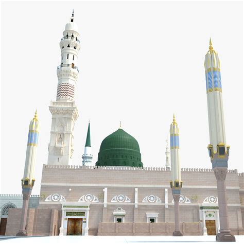 Masjid Nabawi 3D Model $470 - .lwo .max .fbx .blend - Free3D