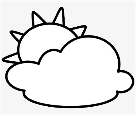 Mb Image/png - Sun And Clouds Clipart Black And White Transparent PNG ...