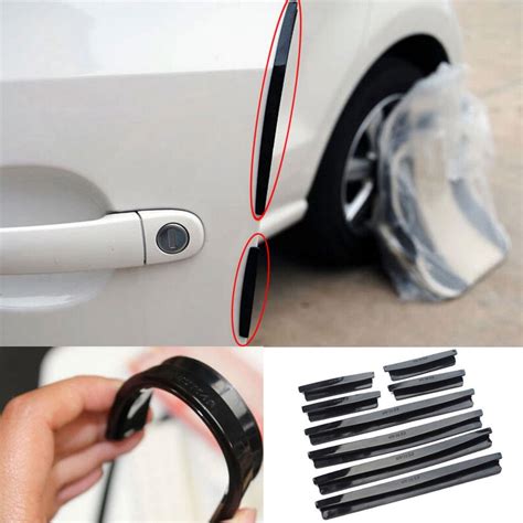 Universal Car Door Edge Guards Trim Molding Protection 8 PCS/Set Black | Auto Transforms Store