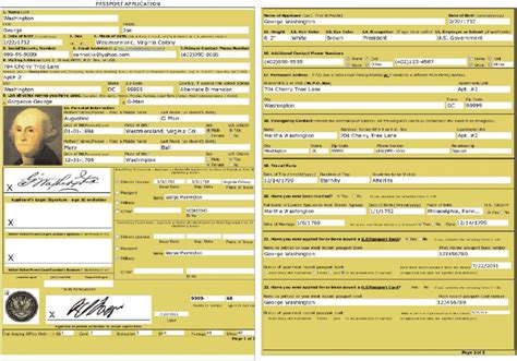 George Washington's passport application. | Download Scientific Diagram