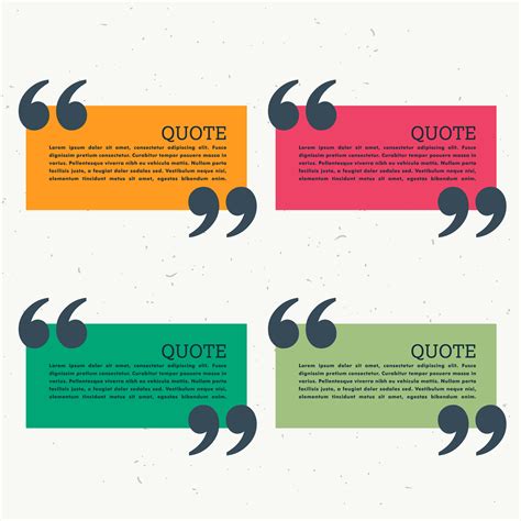 colorful set of four quotation marks - Download Free Vector Art, Stock Graphics & Images