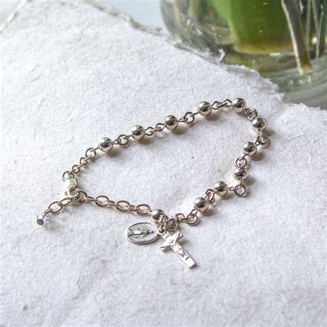 Sterling Silver Rosary Bracelet - 5mm | Rosary.com™