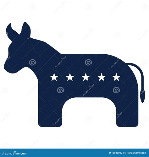 Usa Democrat Party Symbol. Vector Illustration Decorative Design ...