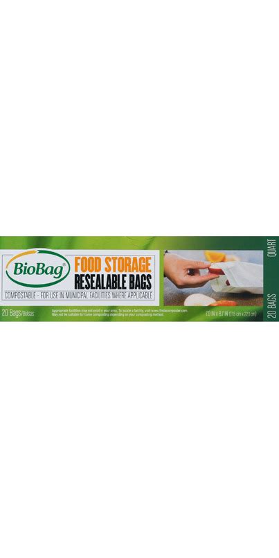 Buy BioBag Resealable 1.5L Food Storage Compostable Bags at Well.ca ...