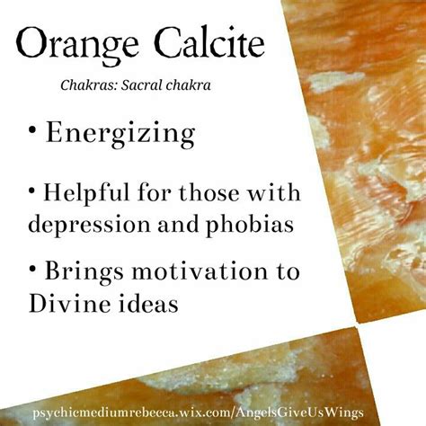 Orange Calcite meaning ════════════════════════════ http://www.alittlemarket.com/boutique/gaby ...