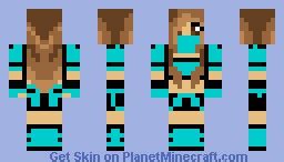 ninja girl blue Minecraft Skin