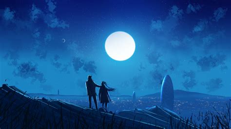 4K, Arrival, moonlight, digital art, landscape, Moon, HD Wallpaper | Rare Gallery