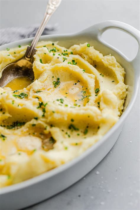 Classic Yukon Gold Mashed Potatoes - A Beautiful Plate