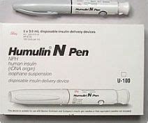 Humulin N Insulin 100 U/ml, 3ml Disposable Pen - Box of 5 Pens