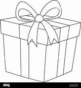 Gift Isolated Coloring Page For Kids Stock Vector Image & Art  Alamy sketch template