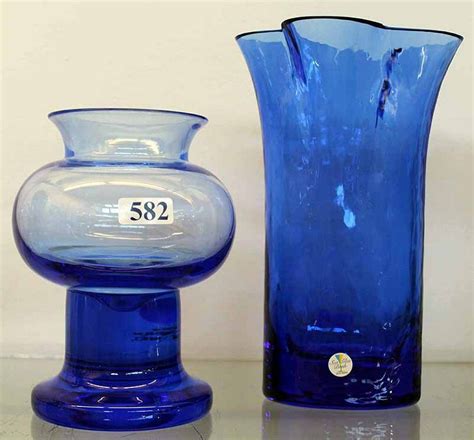 Kosta Sweden Sea Glas Bruk Vases - Cote D'Azur Tint - Scandinavian ...