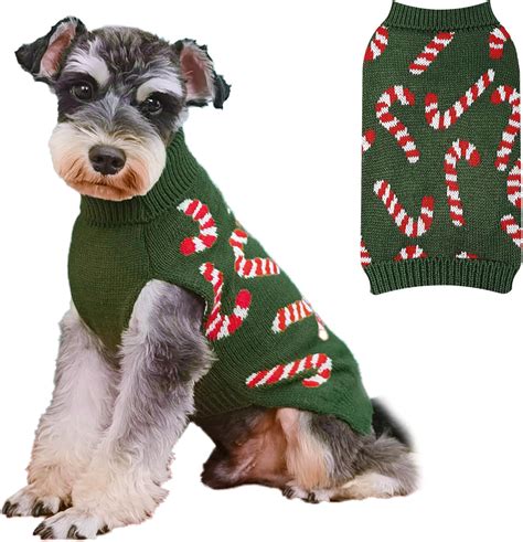 Amazon.com : Dog Christmas Sweaters for Medium Dogs: Turtleneck Knitted Dog Xmas Sweater ...