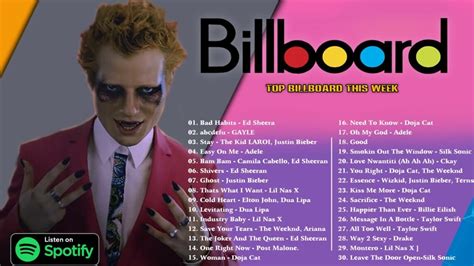 Hot Billboard 2022 - Billboard Top 50 This Week - Top 40 Song This Week - YouTube