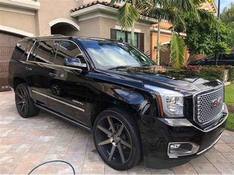 Black Yukon Denali Custom Wheels | Buick gmc, Denali truck, Suv trucks