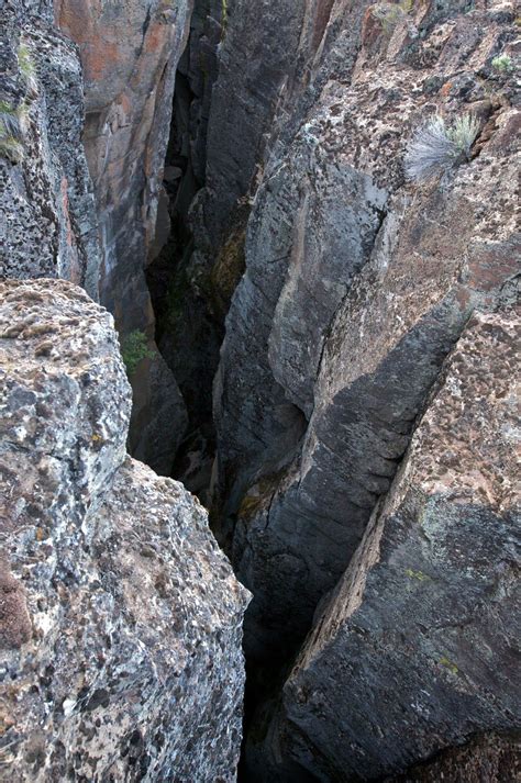 "Crack-In-The-Ground" is north of central Oregon's Christmas Valley. The crack is a volcanic ...