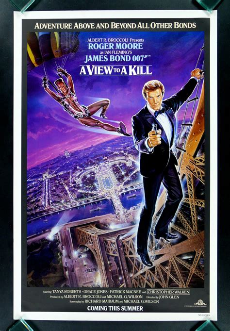 Alternate US poster of A View To A Kill, starring Roger Moore as James Bond "007". #Bond50 ...