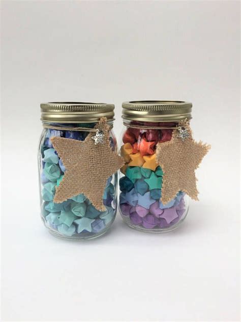 Lucky Stars Jar Lucky Origami Stars Jar of Stars Wishing | Etsy ...