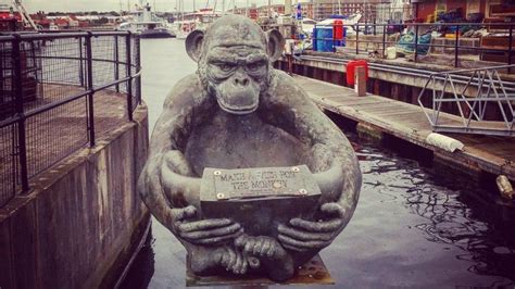 Hartlepool council leader denies monkey statue explanatory sign - BBC News