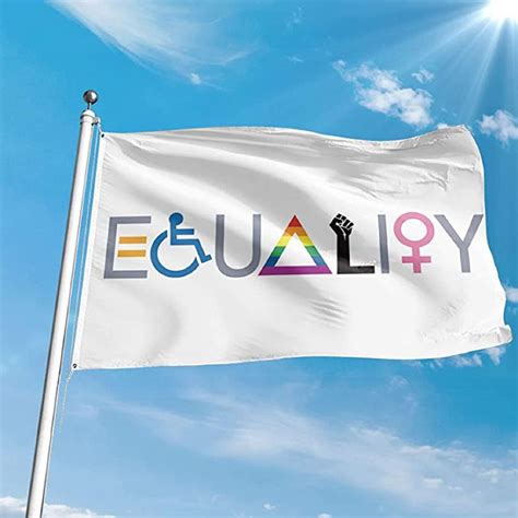 3x5 Feet Equality Flag Banner With Grommets LGBTQ Feminist | Etsy