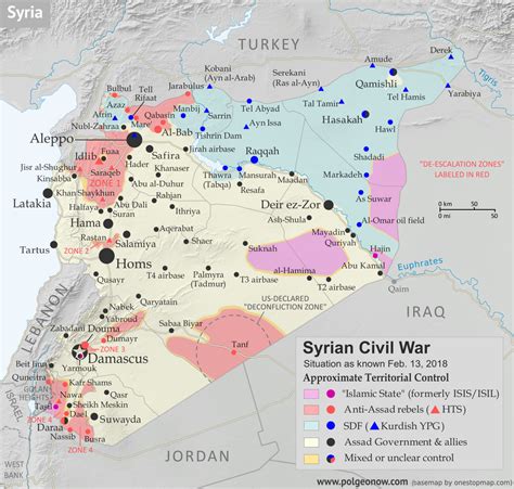 Syrian Civil War Map & Timeline - February 2018 - Political Geography Now