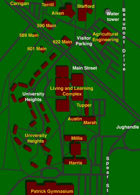 University of Vermont University Heights Map