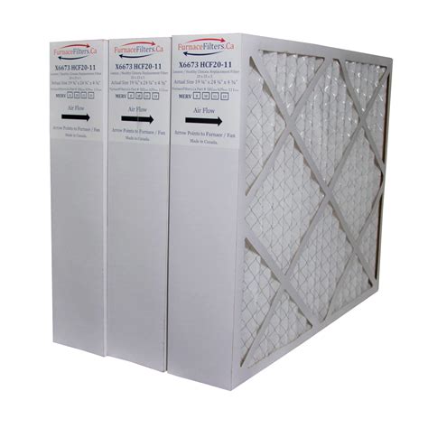 Lennox X6673 Furnace Filter 20x25x5 Replacement MERV 10. Actual Size 19 3/4" x 24 3/4" x 4 3/8 ...