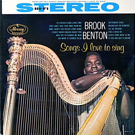 Brook Benton - Songs I Love To Sing (1960, Vinyl) | Discogs