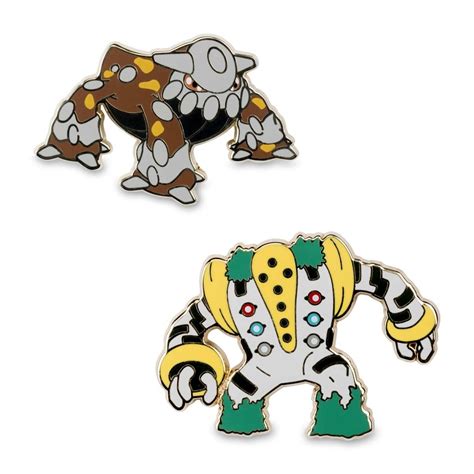 Heatran & Regigigas Pokémon Pins (2-Pack) | Pokémon Center Official Site