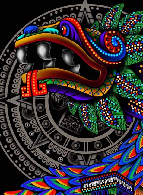 Quetzalcóatl, la leyenda de la Serpiente emplumada | Mexican culture art, Mayan art, Aztec art