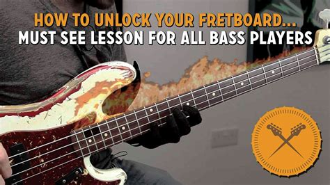 How to unlock your fretboard! "Must see" lesson for bass players (L#141 ...