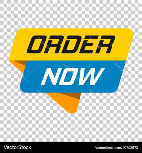 Order now banner badge icon on isolated Royalty Free Vector