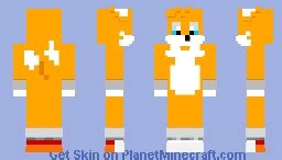 Tails the fox (from sonic X) Minecraft Skin